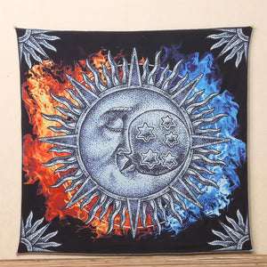 Boho Sun and Moon Style Tapestry Tapestry Yixian house Store 