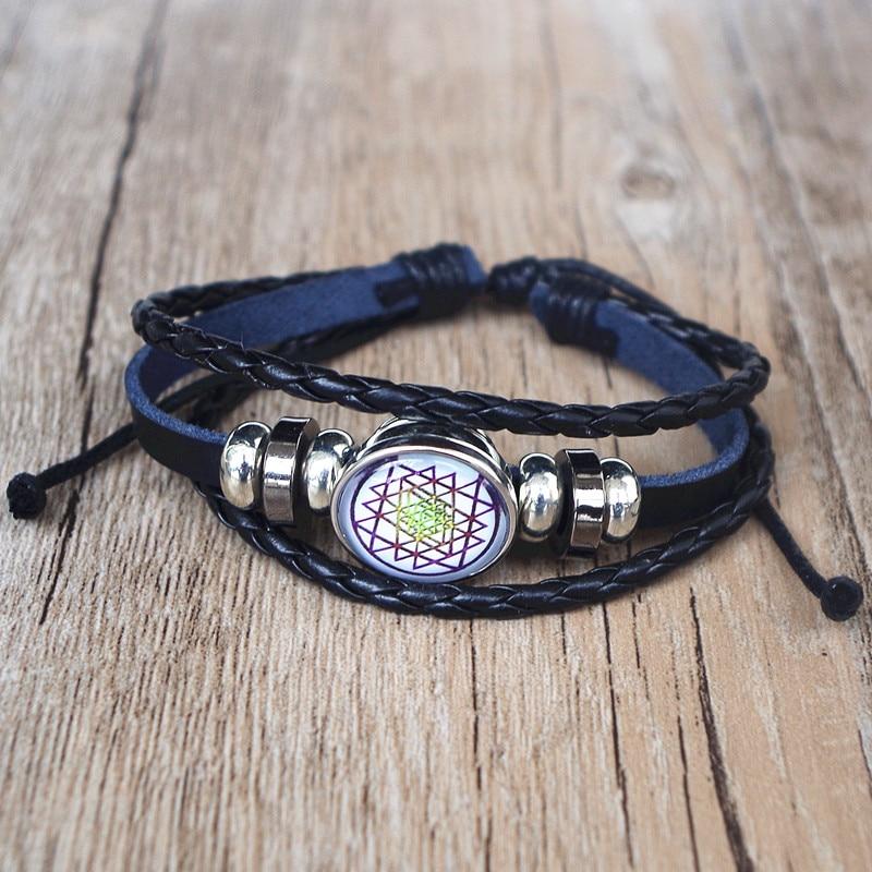 Sacred Geometry Sri Yantra Multi-layer Bracelet Amader Amader Store 
