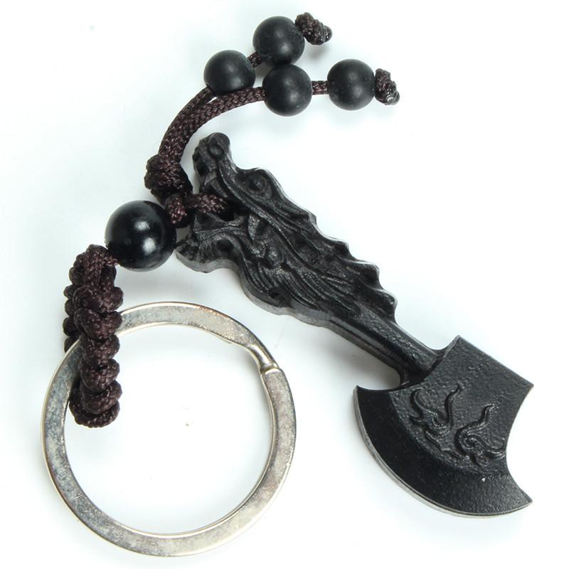 Ebony Wood Wealth Axe Key Chain Key Chains MOFRGO Store 