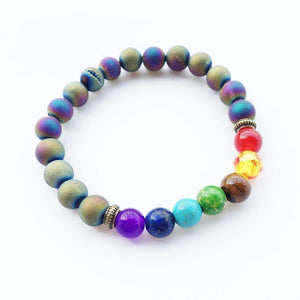 Colorful Rainbow Chakra Bracelet JINJIAHUI FOREIGN TRADE CO.,LTD 