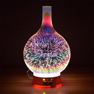 Vase Aromatherapy 3D Light Essential oil Diffuser and Humidifier Incense & Incense Burners Shop3213130 Store 