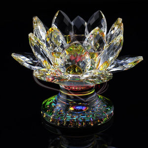 Feng Shui Crystal Lotus Candle Holder Candle Holders Will&Ann Crystal Craft 