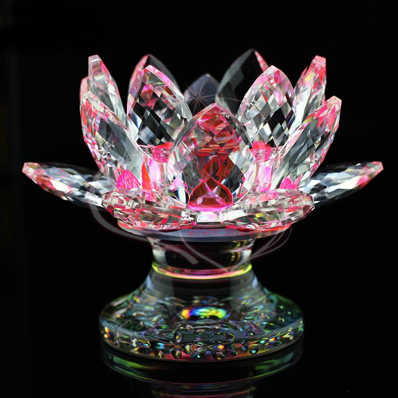 Feng Shui Crystal Lotus Candle Holder - ZenShopWorld