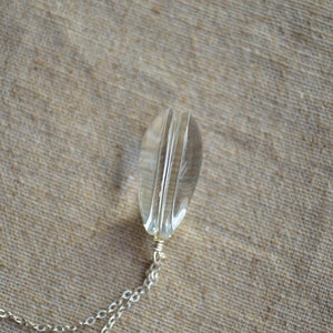 925 Sterling Silver Necklace Water Drop with Real Dandelion Seed Pendant Necklaces Zareate XDesign Store 