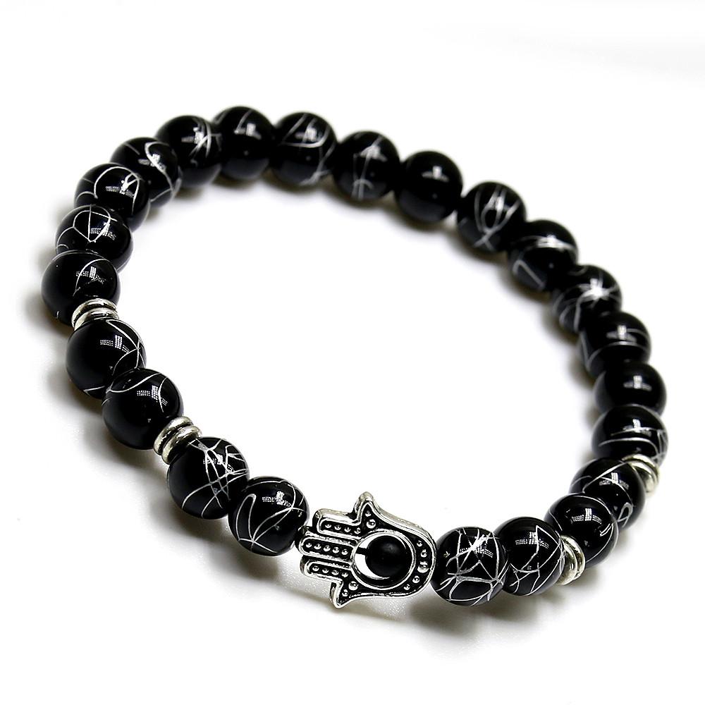 Hand Fatima Natural Natural Agate Bracelet Ailsa Jewelry 