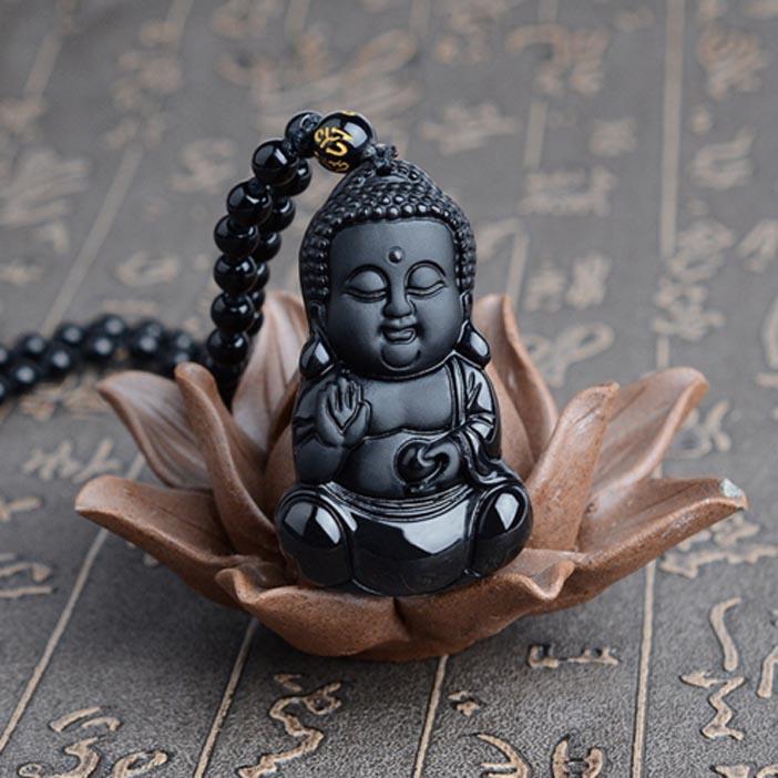 Amazon.com: Happy Laughing Buddha Black Jade Pendant Necklace Open Rolo Box  Chain Genuine Certified Grade A Jadeite Jade Hand Crafted, Stainless Steel  Black Jade Rolo Chain Necklace 16