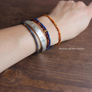 3mm Slim All Natural Stone Healing Bracelets Strand Bracelets Eastisan Store 