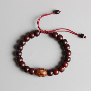 Tibetan Natural Red Sandal Wooden Beads Bracelet Strand Bracelets Eastisan Store 
