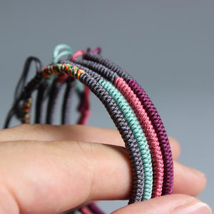 Tibetan Buddhist Handmade Knots Lucky Rope Braided Happiness Set Chain & Link Bracelets Eastisan Store 