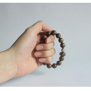 Tibetan Buddhism Natural Wood Bracelet and Six True Word Mantra Amulet Strand Bracelets Eastisan Store 