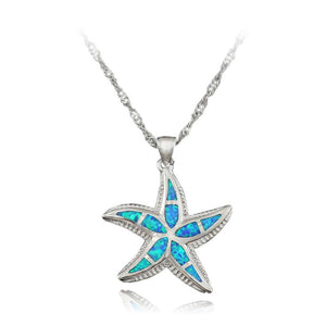 Opal Starfish Pendant Pendants OPAL OPAL Blue Opal 