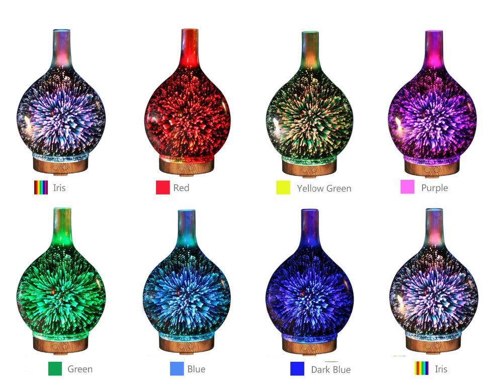 Vase Aromatherapy 3D Light Essential oil Diffuser and Humidifier ...