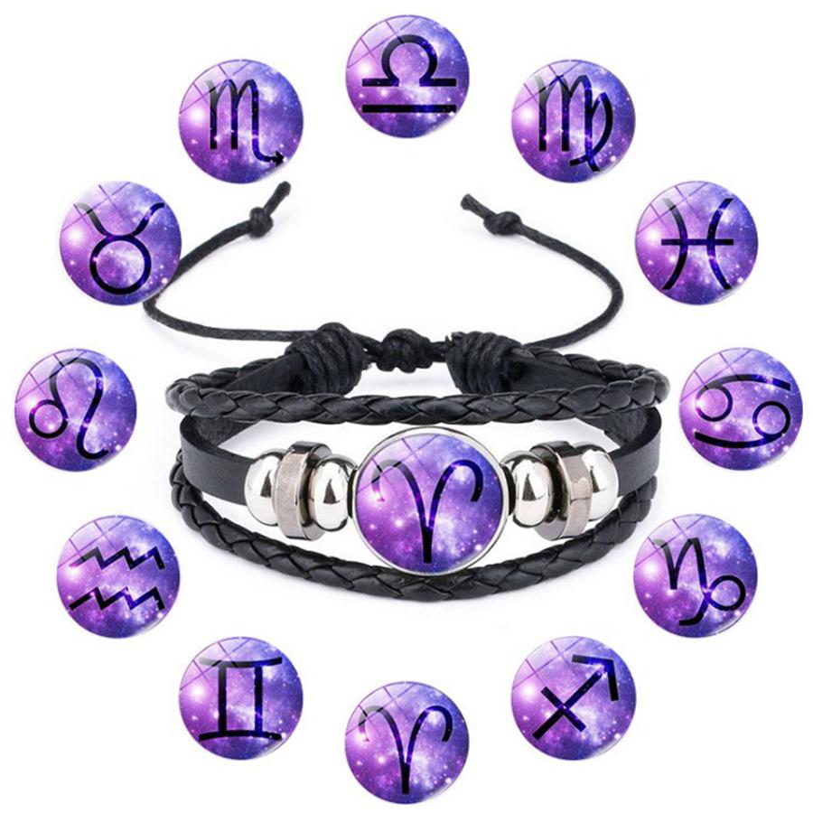 12 Constellation Hand Crafted Bracelets Charm Bracelets HOBBORN Factory Store 