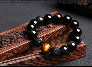 Natural Obsidian Brave Carving Bracelet JINJIAHUI FOREIGN TRADE CO.,LTD 