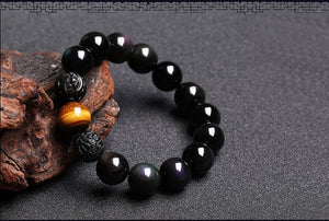 Natural Obsidian Brave Carving Bracelet JINJIAHUI FOREIGN TRADE CO.,LTD 