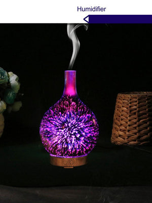 Vase Aromatherapy 3D Light Essential oil Diffuser and Humidifier Incense & Incense Burners Shop3213130 Store 