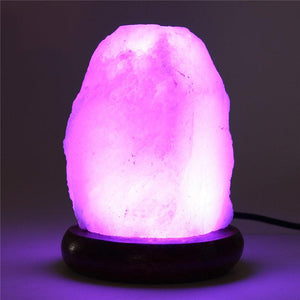 7 Color LED Natural Himalayan Natural Salt Lamp Novelty Lighting Teamtop IC Store 