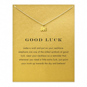 Lucky Elephant Pendant Necklaces YiWu Fashion Statement Jewelry 