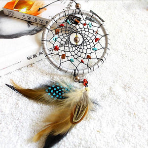 Indian Style Dream Catcher with Feather Pendant Wind Chimes & Hanging Decorations HC Arts&Crafts Store 