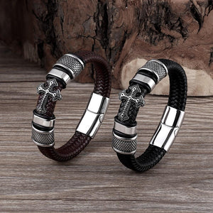 Handmade Stainless Steel Cross Bracelet LKO Official Store 