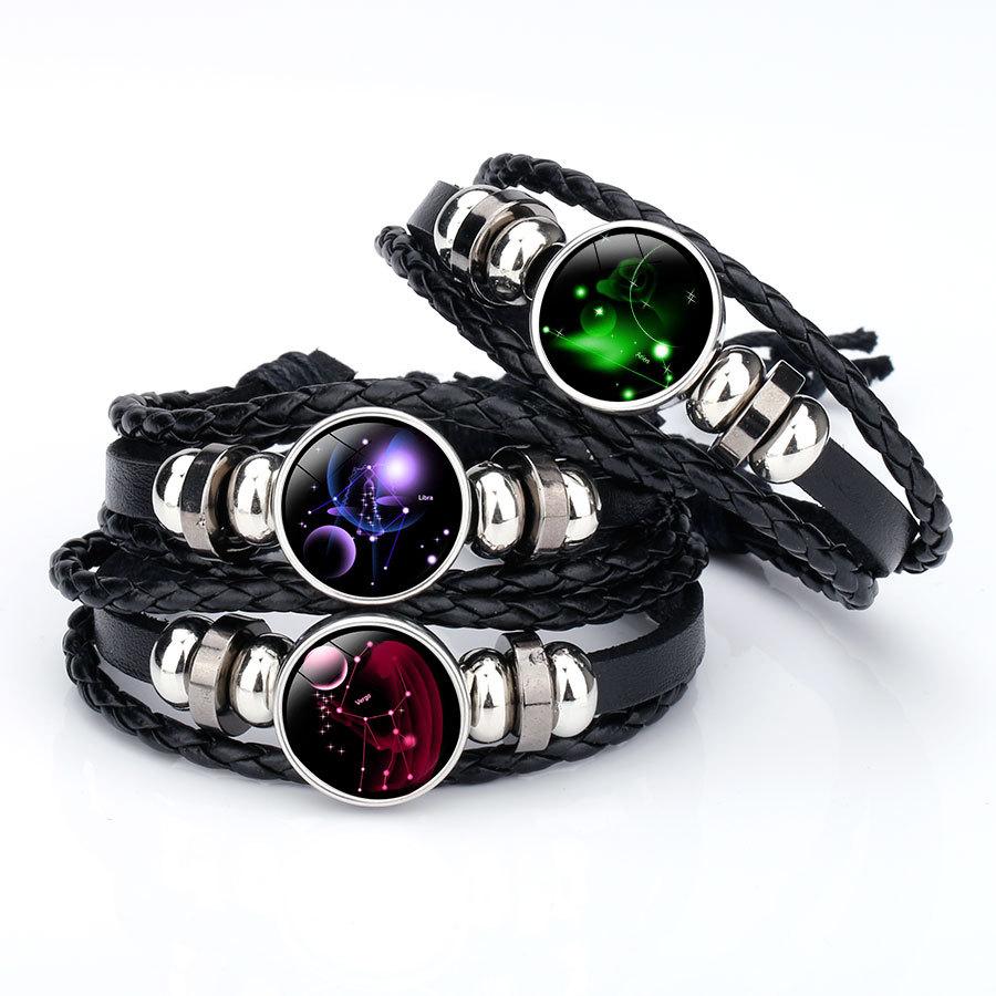 12 Constellation Handmade Bracelet Charm Bracelets LKO Official Store 