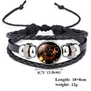 12 Constellation Handmade Bracelet Charm Bracelets LKO Official Store 