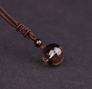 Knotted Rope Natural Stone Balance and Healing Necklace Pendants LOVE WARM STORE 