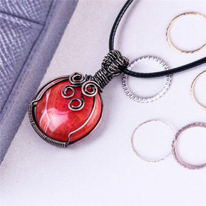 Natural Stone Pendant Necklace with Chain Necklaces & Pendants YGLINE Official Store 
