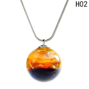 Dream World Ball Charm Necklace – Glaze Ball Pendant Pendant Necklaces A Walking Jewelries Store 