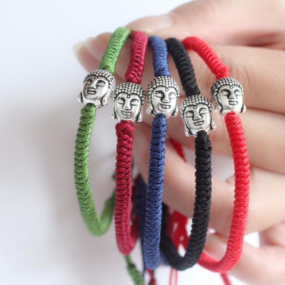 Multi Color Buddha Handmade Knots Lucky Knots Rope Bracelet JINJIAHUI FOREIGN TRADE CO.,LTD 