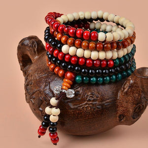 Multicolor All Natural Bodhi Root Mala UBEAUTY Trendy Store 