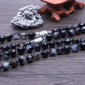 Natural Onyx with Hamsa Hand Mala Pendant Necklaces Xin Xin Fashion JEWELRY 