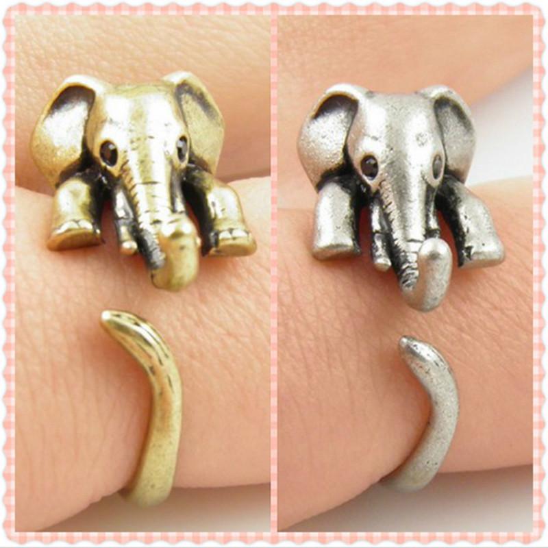 Elephant Wrap Ring Rings sanhe 888 Store 