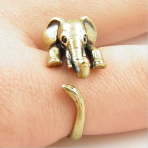 Elephant Wrap Ring Rings sanhe 888 Store 