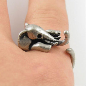 Elephant Wrap Ring Rings sanhe 888 Store 