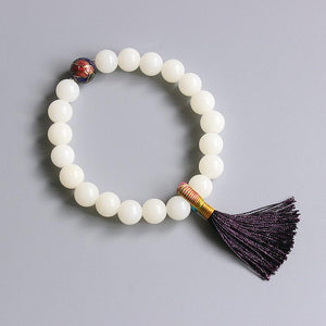 Bodhi seed Bracelet with Tassel Charm Bracelets Eastisan Store 15-16cm 