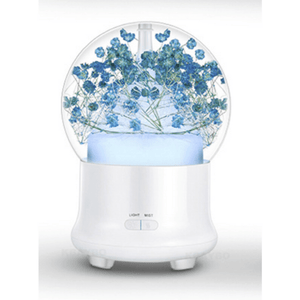 Ultrasonic Flower Aromatherapy Diffuser Humidifiers ejoai Store Babysbreath Blue 
