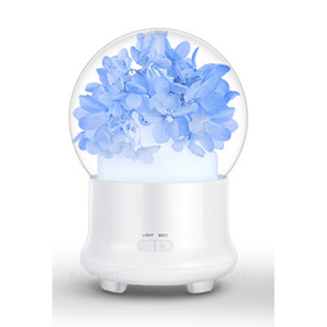 Ultrasonic Flower Aromatherapy Diffuser Humidifiers ejoai Store Blue 