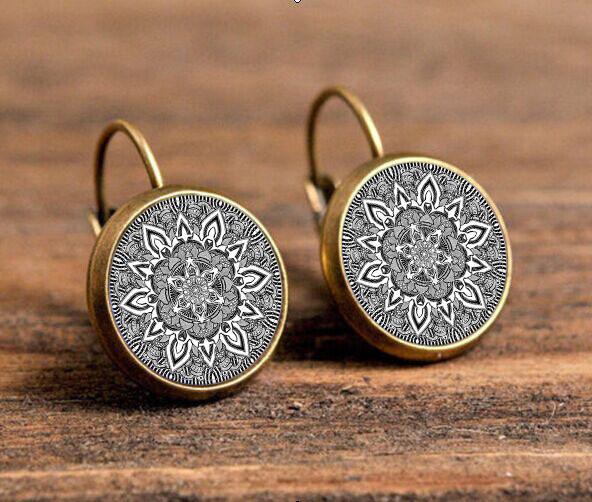Mandala Zenny Drop Earrings Drop Earrings Caxybb Store 