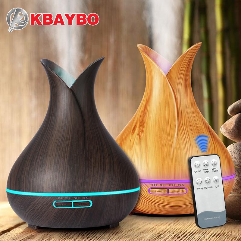 400ml Wood Grain Aroma Essential Oil Diffuser and Humidifier KBAYBO Official Store 