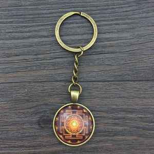 Sri Yantra Keychain Key Chains zenshopworld 