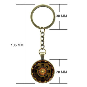 Sri Yantra Keychain Key Chains zenshopworld 