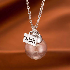 Dandelion Seed Glass Necklace magical Jewelry DirectDigitalDeals 