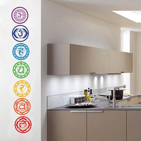 7 Chakra Vinyl Wall Stickers Wall Stickers walls tale 