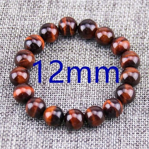 Red Tiger Eye Stone Bracelet NOISIM Official Store 12mm beads 