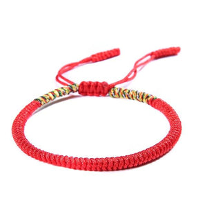 TIBETAN BUDDHIST HANDMADE LUCKY KNOT BRACELETS - NEW COLORS Charm Bracelets Modeschmuck Store 1320red 