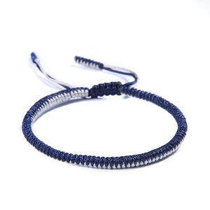 TIBETAN BUDDHIST HANDMADE LUCKY KNOT BRACELETS - NEW COLORS Charm Bracelets Modeschmuck Store 1325blue 