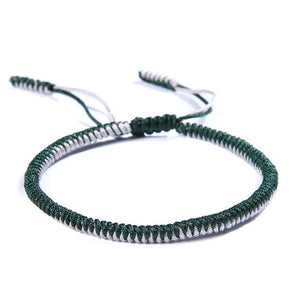 TIBETAN BUDDHIST HANDMADE LUCKY KNOT BRACELETS - NEW COLORS Charm Bracelets Modeschmuck Store 1325green 