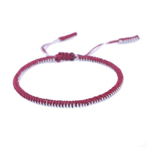 TIBETAN BUDDHIST HANDMADE LUCKY KNOT BRACELETS - NEW COLORS Charm Bracelets Modeschmuck Store 1325red 