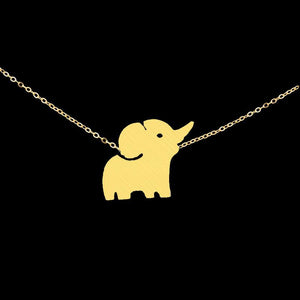 Baby Elephant Necklace Necklaces Show Jewelry 18K Gold Plated 